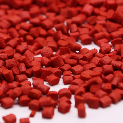 PBT Plastic PBT+15% red injection reinforced flame retardant grade plastic raw material particles